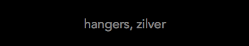 hangers, zilver